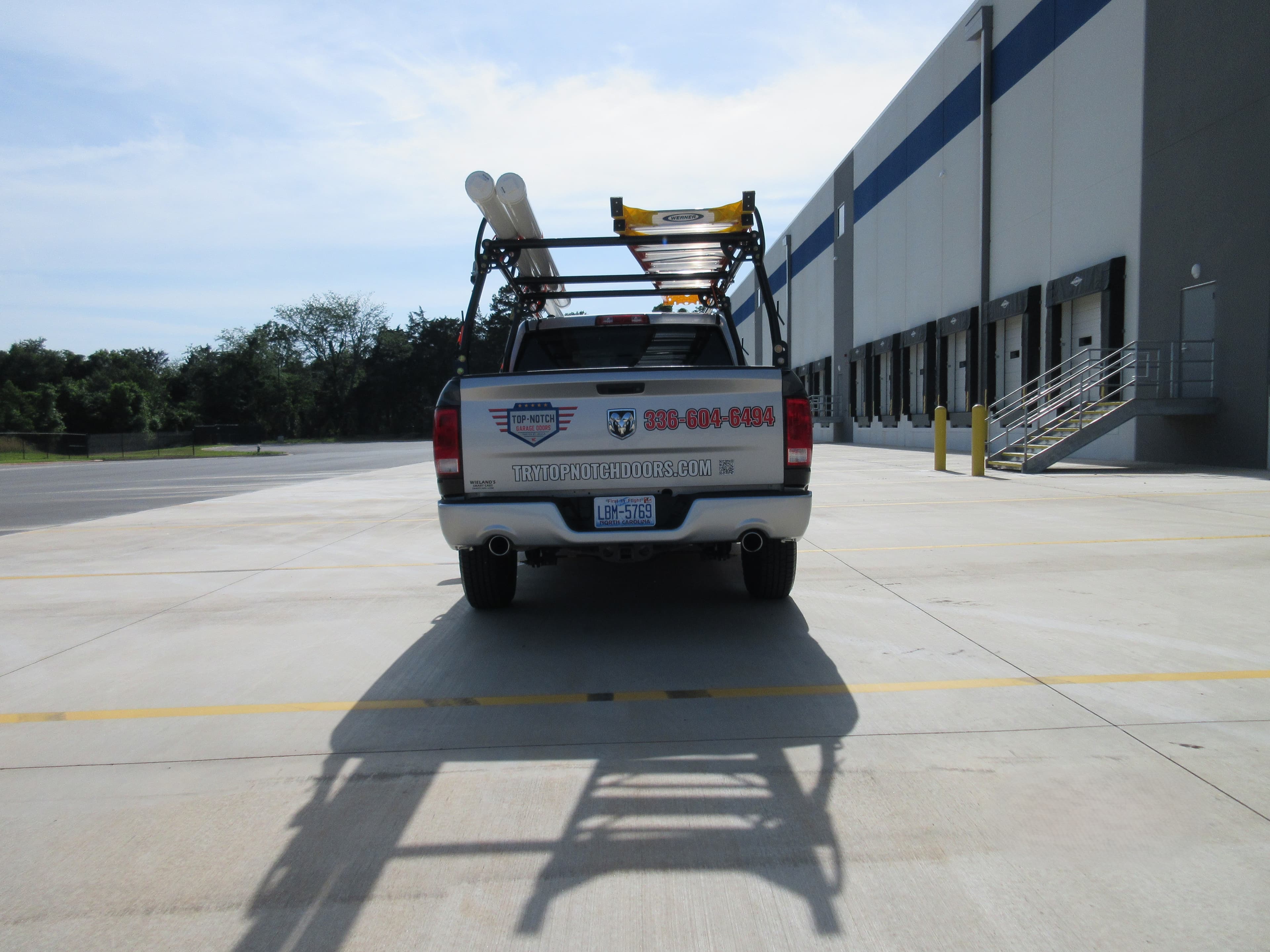 Top-Notch Garage Doors service truck