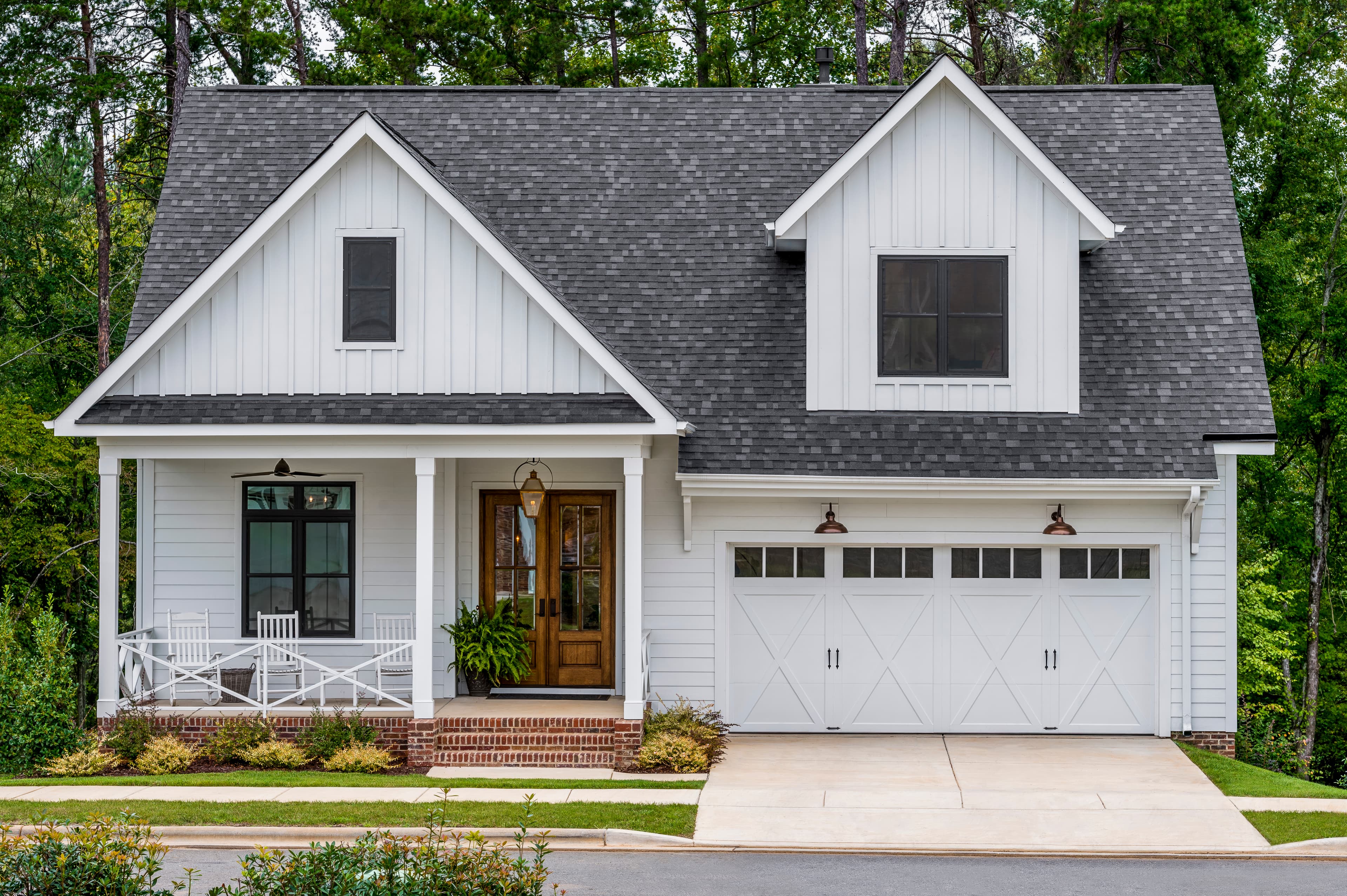 Professional Coachman carriage house garage door installation in Davidson North Carolina