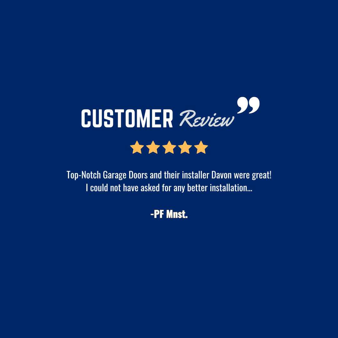 5-star customer review from PF Mnst. — Could not have asked for any better installation