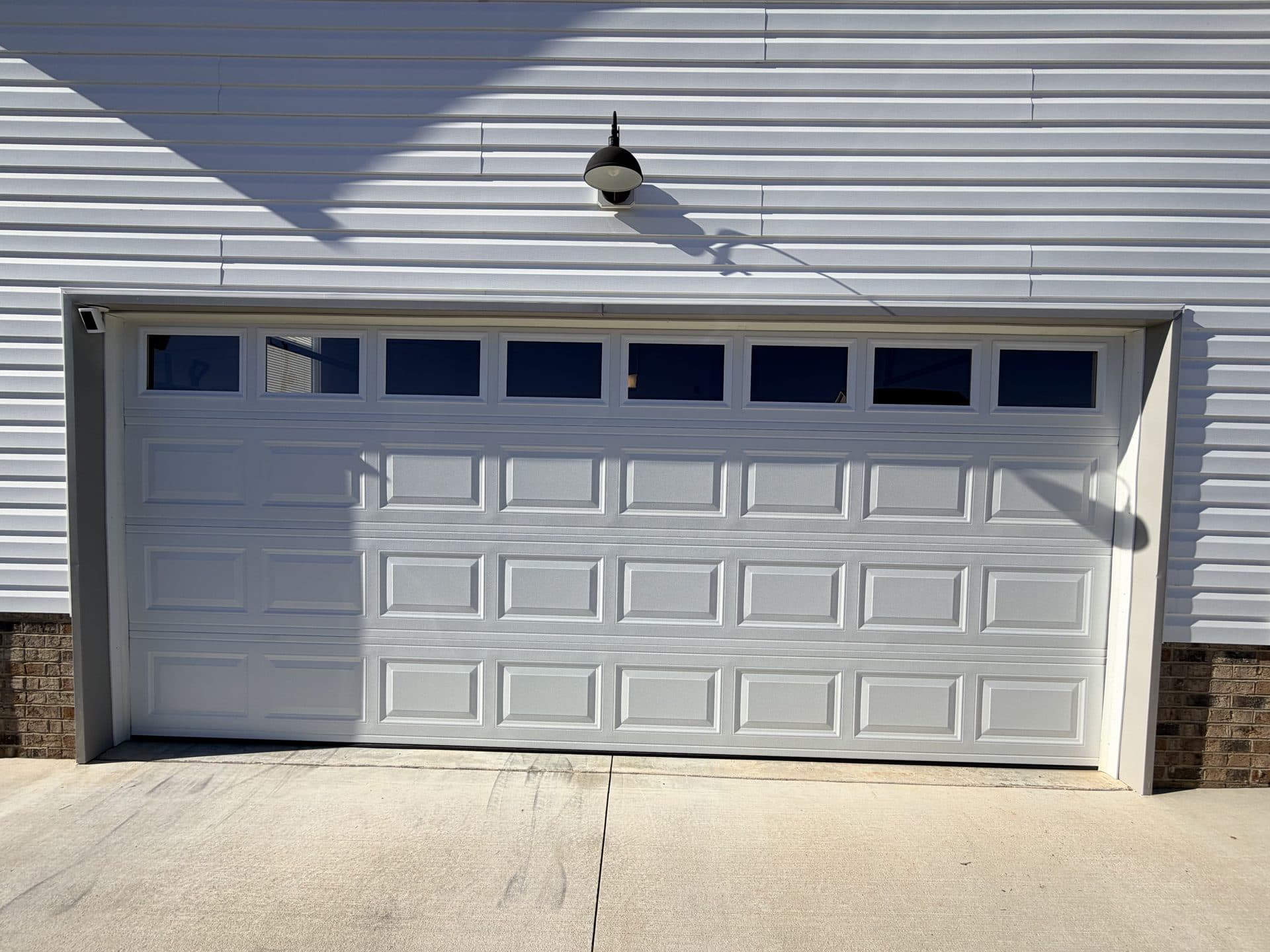 Craftsman raised-panel garage door installation NC
