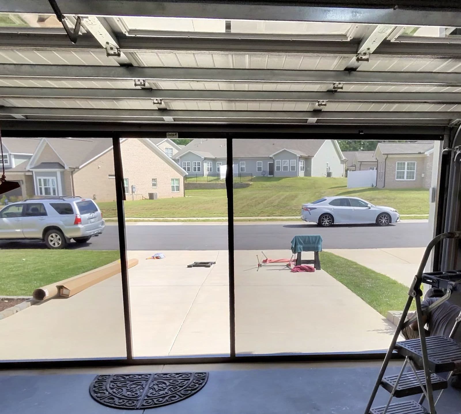 Completed screen door interior view Piedmont Triad NC