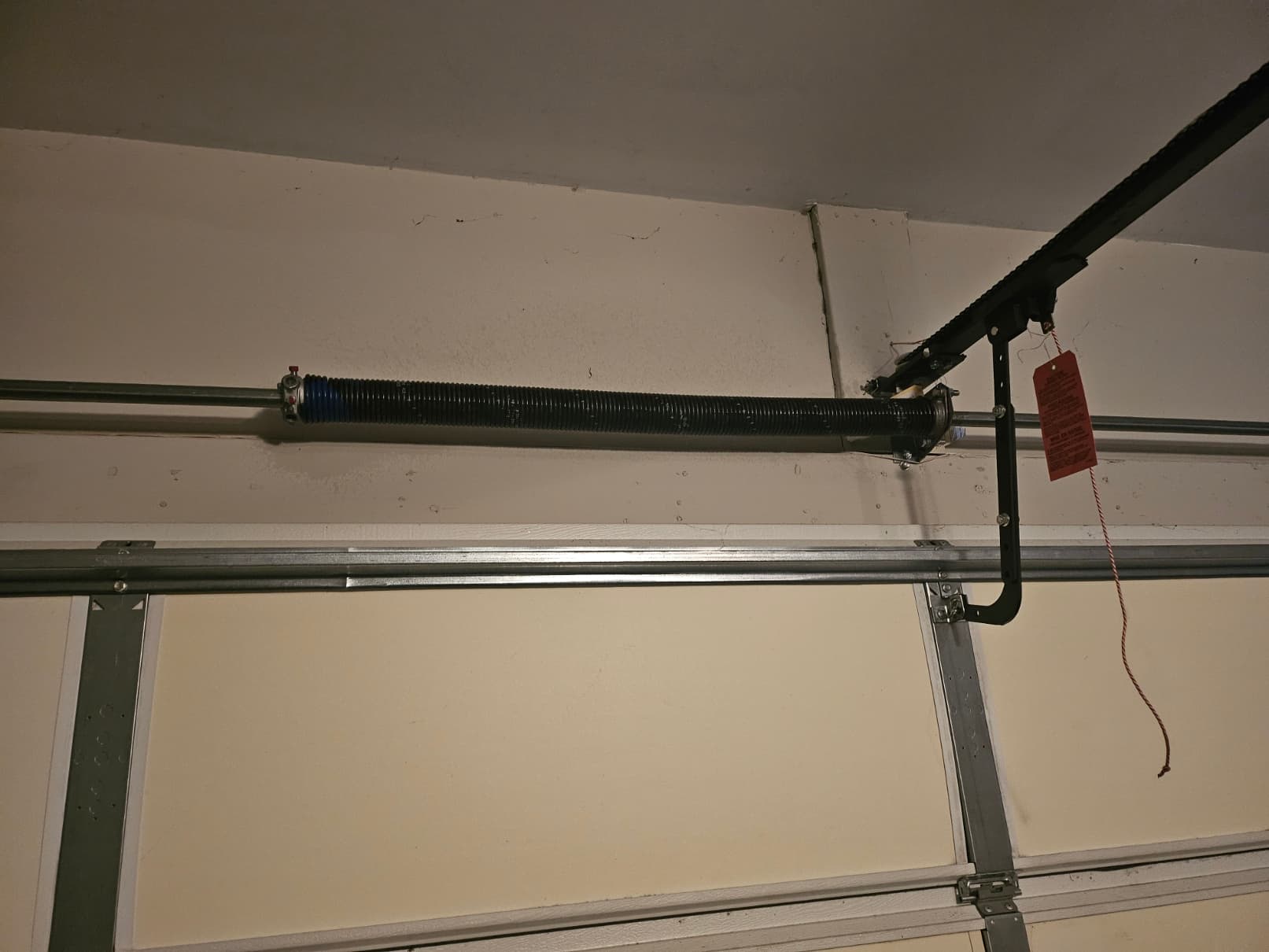 New torsion spring installed on garage door in Mooresville NC