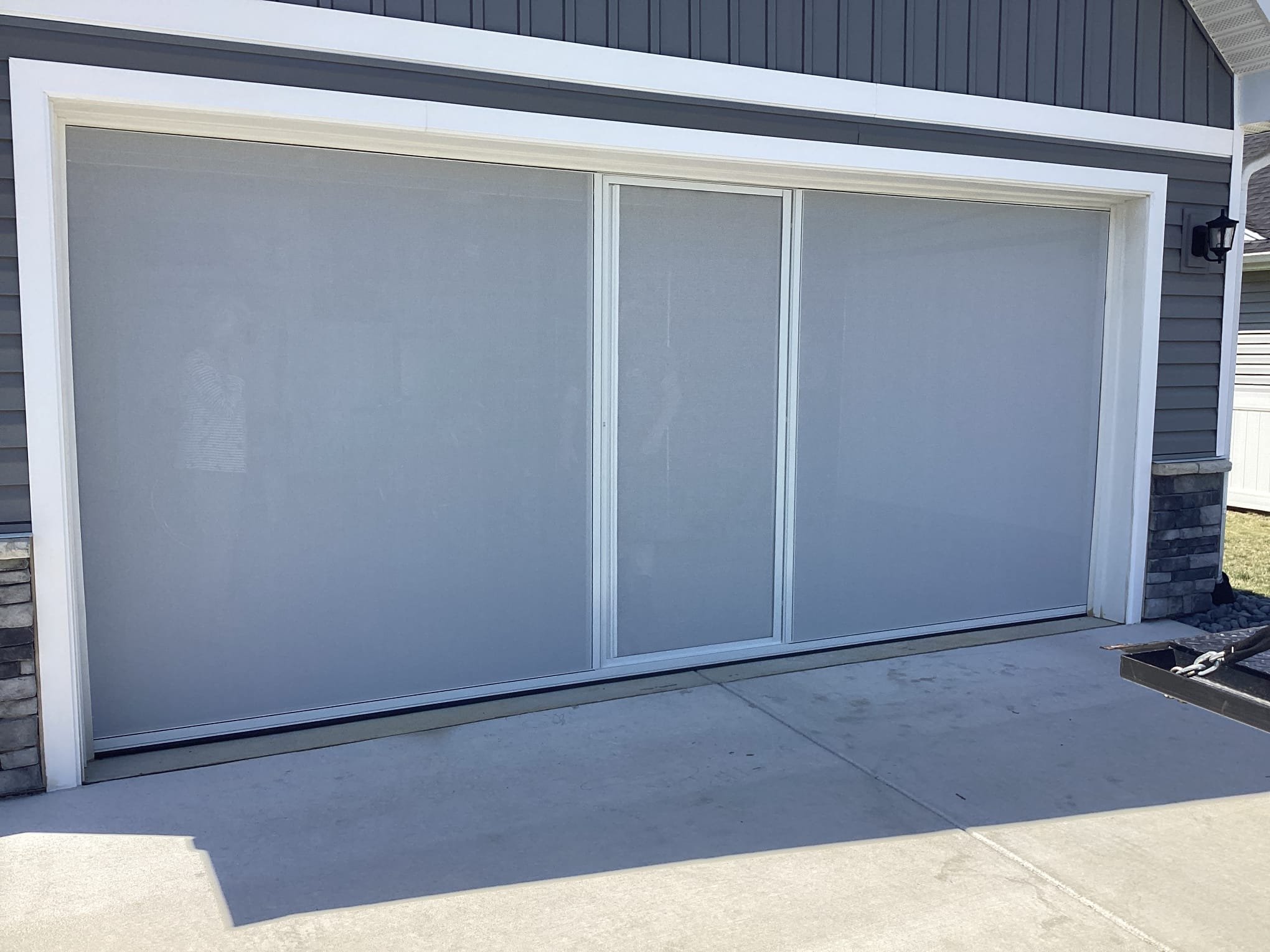 Garage screen door installed in Elon NC